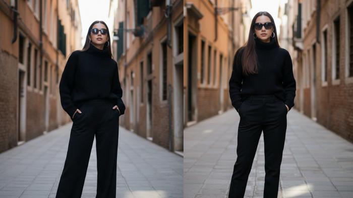 PROMPT GEMINI AI - Contoh foto hasil editan Gemini AI dari foto selfie menggunakan prompt Monokrom Timeless di Gang Eropa, Rabu (22/10/2025). (SERAMBINEWS.COM/AI)