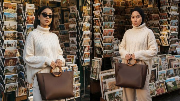 PROMPT GEMINI AI - Contoh foto hasil editan Gemini AI dari foto selfie menggunakan prompt Monokrom Hangat di Kios Seni, Selasa (21/10/2025). (SERAMBINEWS.COM/AI)