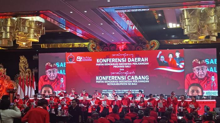 Konferda, Bali, Sabtu 18 Oktober 2025. Sah! Koster Pimpin PDIP Bali Untuk Periode Ketiga, Jaya Negara Sekretaris, Dewa Jack Bendahara