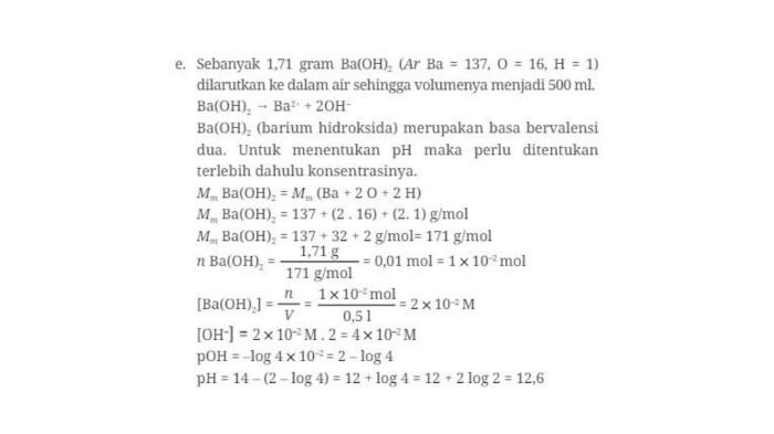 Kunci Jawaban Kimia Kelas 12 Halaman 18 e