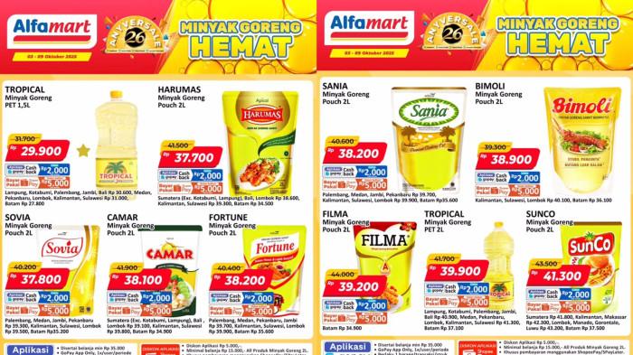 PROMO ALFAMART - Katalog Promo Minyak Goreng Hemat Alfamart Periode 3-9 Oktober 2025