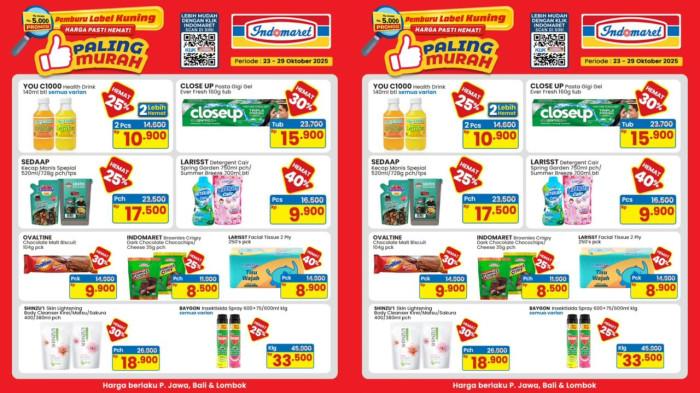 PROMO INDOMARET - Katalog Promo Edisi Paling Murah di Indomaret Periode 27-29 Oktober 2025