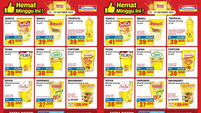 PROMO INDOMARET - Katalog Promo Indomaret Edisi Minyak Goreng Murah Berlaku 23-29 Oktober 2025