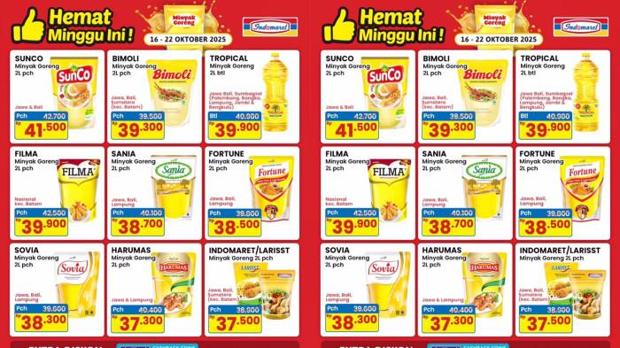 PROMO INDOMARET - Katalog Promo Indomaret Murah Spesial Minyak Goreng Berlaku 16-22 Oktober 2025