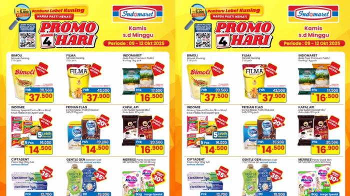 PROMO INDOMARET - Katalog Promo KJSM di Indomaret Berlaku 9-12 Oktober 2025