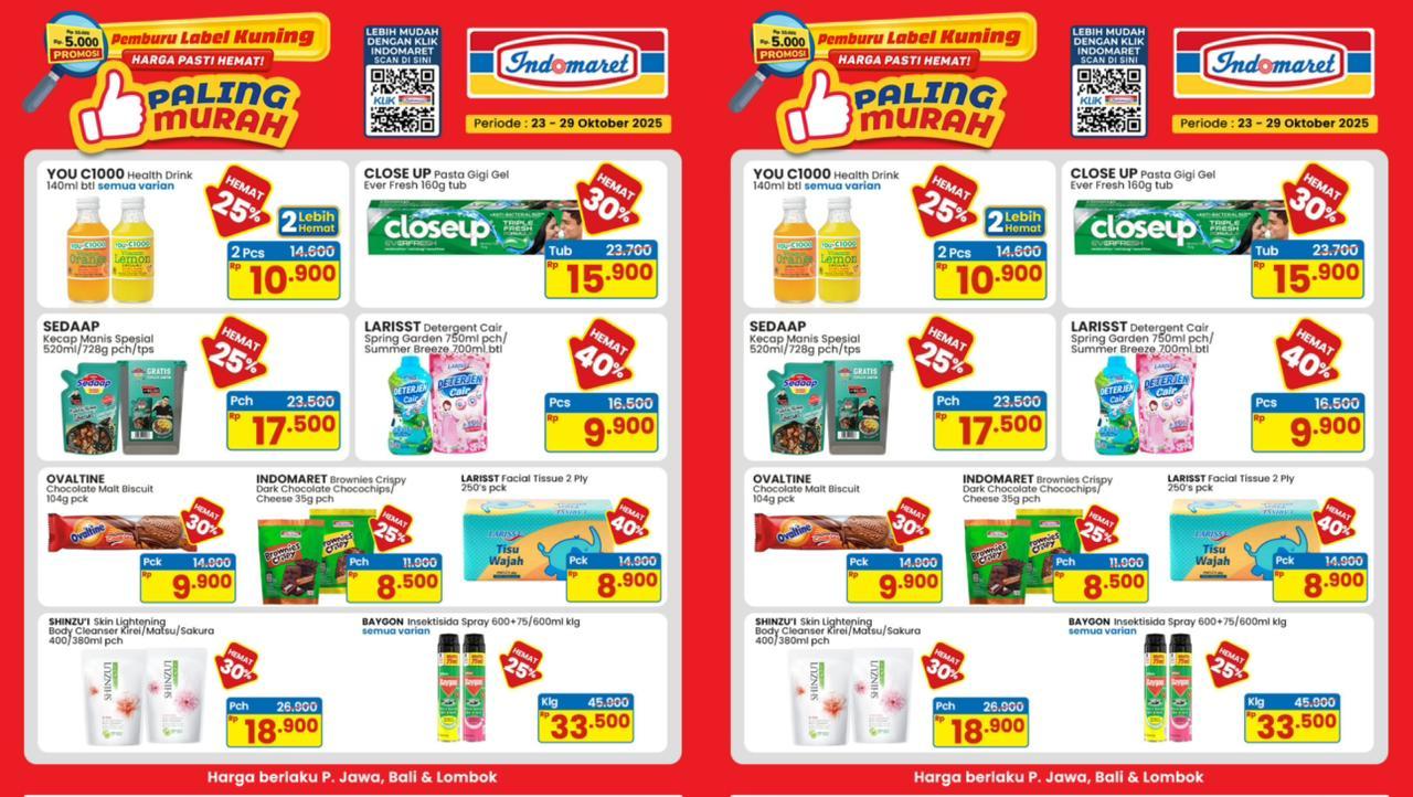 PROMO INDOMARET - Katalog Promo Edisi Paling Murah di Indomaret Periode 27-29 Oktober 2025