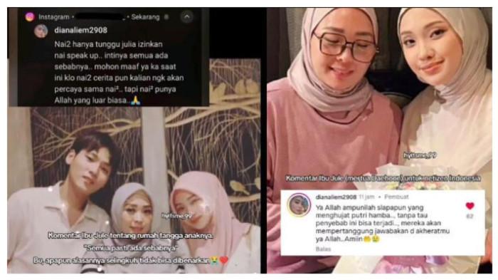 KLARIFIKASI IBU JULE -  Ibunda Jule alias Julia Prastini buka suara usai namanya anaknya dituding berselingkuh dari Na Daehoon.