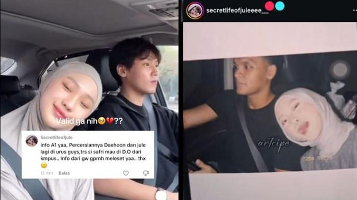 Setelah sebelumnya Daehoon sempat tampil tegar dan berbicara demi anak-anaknya, kini ia dikabarkan telah mengambil langkah tegas dengan menggugat cerai sang istri. (TikTok @secretlifeofjule)