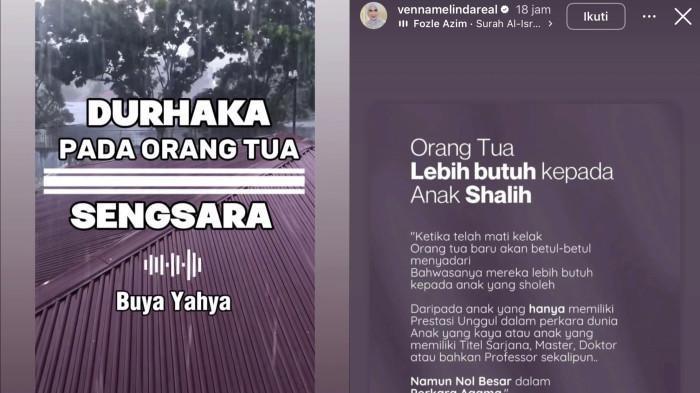 Postingan Galau Venna Melinda