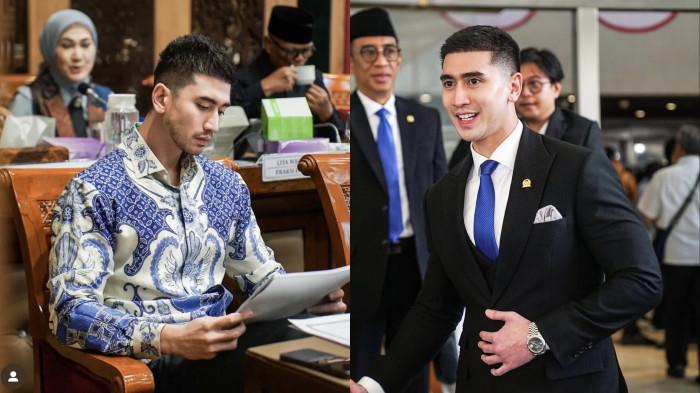 PERUBAHAN VERRELL - Kolase artis Verrell Bramasta sebelum ramai aksi protes DPR (kanan) dan sesudah (kiri) dicapture Jumat (5/9/2025).Mimik wajah putra Venna Melinda disorot.
