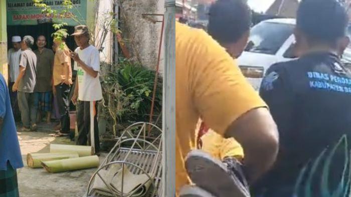 TRAGEDI JALAN SEHAT - Seorang siswi SD bernama Yasinta Dwi Amira meninggal dunia setelah tertimpa dahan pohon trembesi kala menunggu pengundian acara jalan sehat Gerakan Koperasi Bersama Masyarakat di Kota Bangkalan, Jawa Timur, Minggu (3/8/2025).