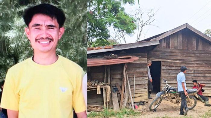 MENGHILANG - Heripiah (30) warga Kampung Arul Relem, Kecamatan Silih Nara, Kabupaten Aceh Tengah, yang hilang belum ditemukan (kiri).  Rumah tempat Heripiah menginap sebelum dinyatakan hilang di Kampung Wih Resam, Kecamatan Mesidah, Kabupaten Bener Meriah.