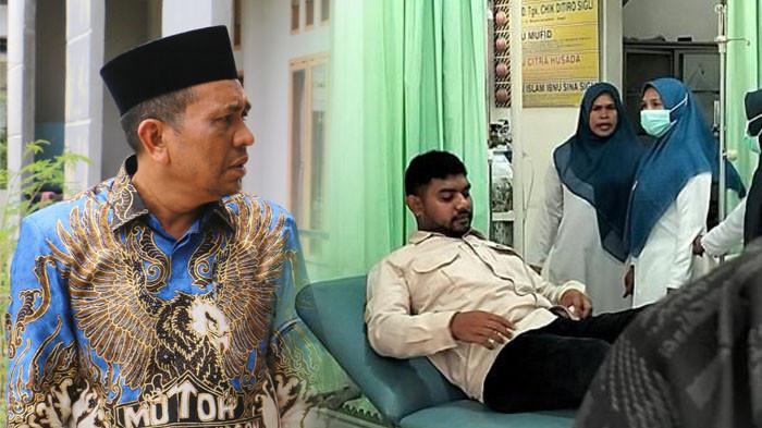 WABUP PUKUL SPPG -  (Kiri) Wakil Bupati Pidie Jaya Hasan Basri, (kanan) Kepala SPPG-MBG, Muhammad Reza.