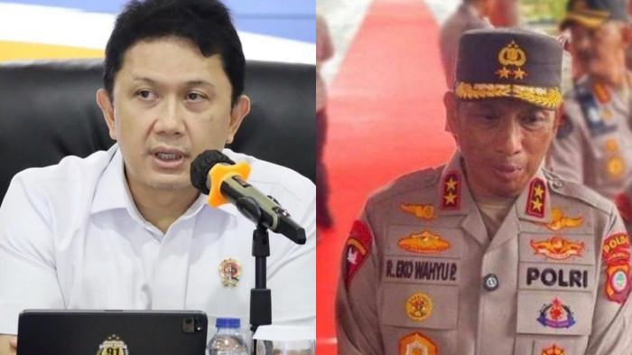 KAPOLDA BERGANTI -- Kolase foto Irjen Pol Widodo dan Irjen Pol R Eko Wahyu Prasetyo. Irjen Pol Widodo menggantikan posisi Irjen Pol R Eko Wahyu sebagai Kapolda Gorontalo.