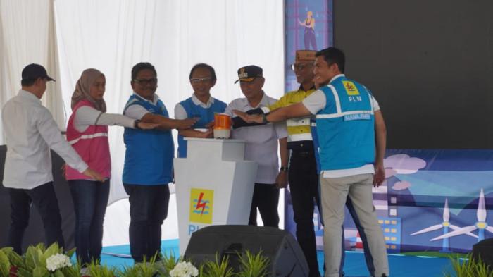 Suasana saat PT Gorontalo Sejahtera Mining (GSM) dan PLN resmi 888959555