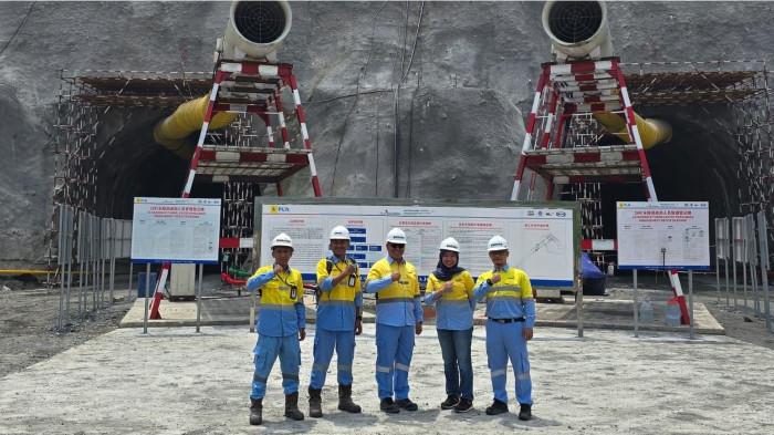 2Bakar Semangat Tim, Dirops Dahana Kunjungi Site PLTA Upper Cisokan