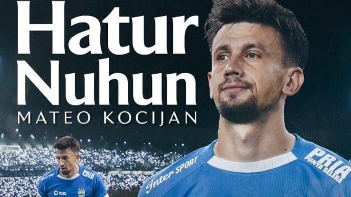 BERPISAH - Mateo Kocijan dipastikan berpisah dengan Persib Bandung setelah mendapat ucapan hatur nuhun di Instagram @persib, Jumat (30/5/2025).