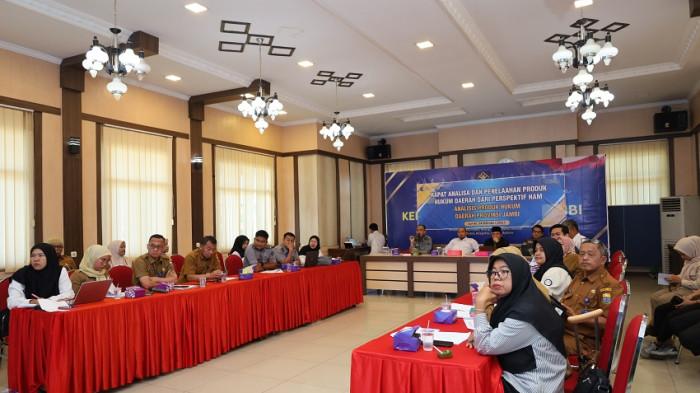 Kantor Wilayah Kementerian HAM Jambi menggelar kegiatan Analisis Produk Hukum Daerah dari Perspektif Hak Asasi Manusia (HAM)