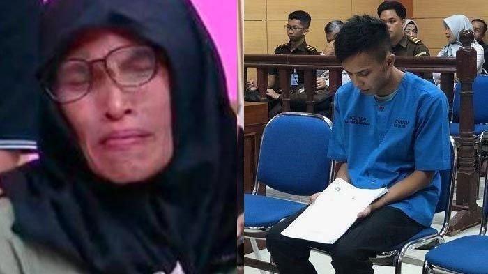 SIDANG - Terdakwa kasus pembunuhan Nia Kurnia Sari penjual gorengan, Indra menjalani sidang pada Selasa (17/6/2025). Dalam sidang, Eli ibunda Nia ngamuk diejek pengacara Indra.