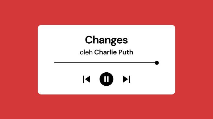 Lirik Lagu Changes - Charlie Puth dengan Terjemahan Bahasa Indonesia