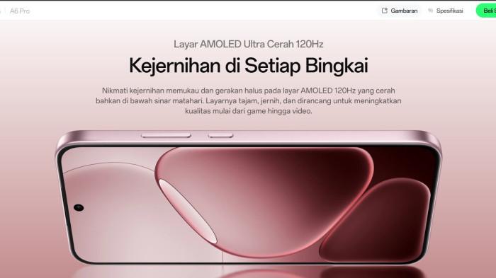 Layar Amoled Ultra Cerah 120 Hz