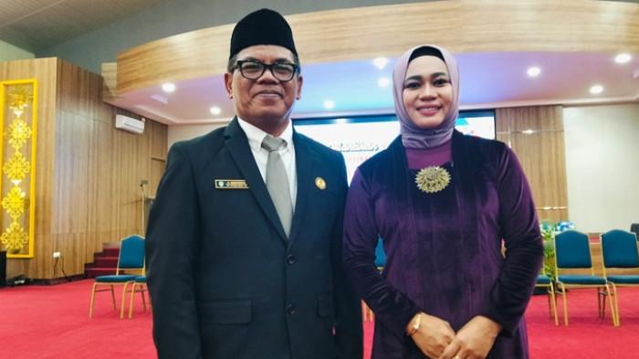 PELANTIKAN SEKDA DEFINITIF - Hersonsyah usai dilantik menjadi Sekda Tana Tidung di aula Disdikbud Tana Tidung Jl Perintis, Tideng Pale, Kecamatan Sesayap, Kabupaten Tana Tidung, Kaltara, Rabu (6/8/2025). Hersonsyah akan segera bentuk tim Pansel untuk mengisi kekosongan jabatan eselon II. (TribunKaltara.com/Rismayanti)