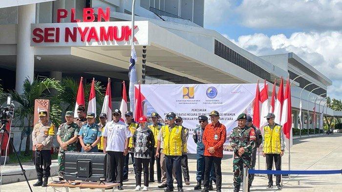 PERJUANGAN DOB SEBATIK - Peresmian 7 PLBN oleh Presiden Jokowi melalui zoom virtual di PLBN Sei Nyamuk, Kecamatan Sebatik Timur, Nunukan Rabu (02/10/2024).