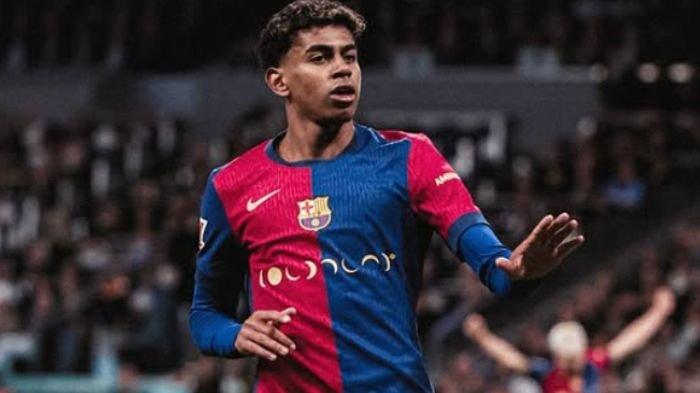 BARCELONA LIVE - Potret pemain Barcelona, Lamine Yamal. Rencana pesta ulang tahun ke-18 Lamine Yamal, ada bintang tamu hingga dilarang bawa HP. (instagram/lamineyamal)