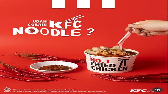 PROMO KFC - inilah Promo KFC menu KFC Noodle hari ini Sabtu (13/9/2025.)