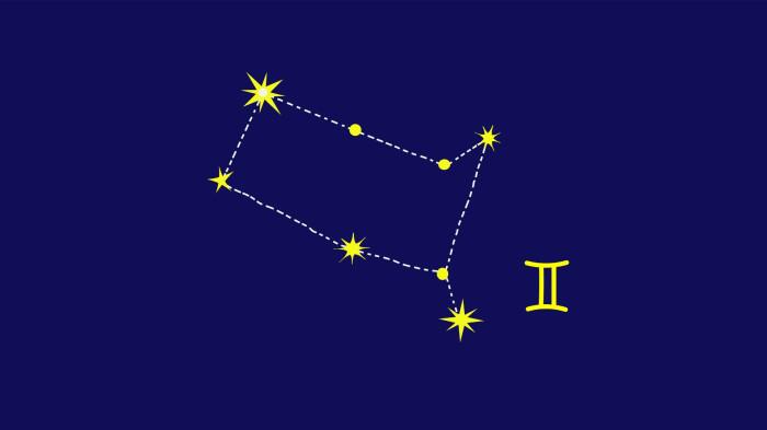 ILUSTRASI ZODIAK - Ilustrasi lambang zodiak Gemini.