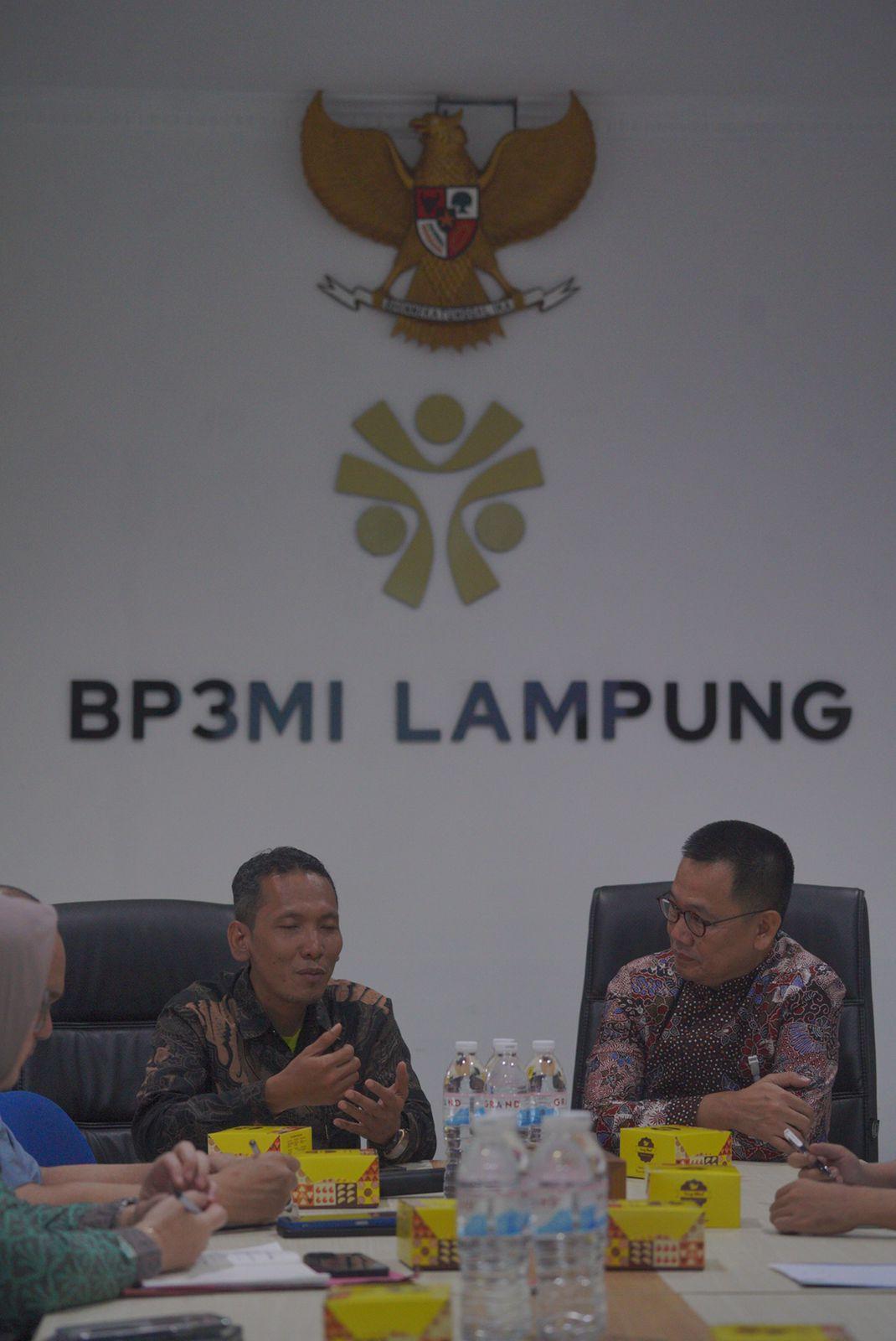 KOLABORASI - Bank Lampung siap berkolaborasi diawali kunjungan ke kantor BP3MI Lampung, Kamis (23/10/2025).