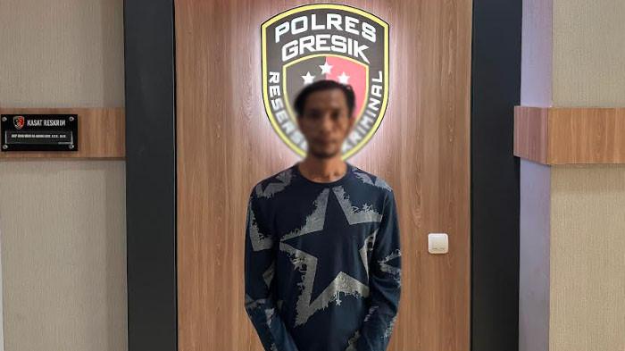 Tampang Hendra Purnomo maling bobol jok motor gasak uang ditangkap Polres Gresik
