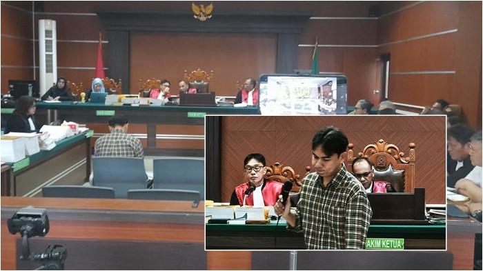 SAKSI - Sidang lanjutan kasus dugaan korupsi dana hibah GMIM, Rabu (1/10/2025). Bendahara Panitia PKPG GMIM Gerry Rengku menjadi saksi dalam sidang kasus dugaan korupsi dana hibah GMIM. Dalam sidang tersebut terungkap adanya dugaan tanda tangan palsu.