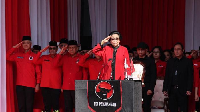 HUT RI - Ketua Umum PDI-P sekaligus Presiden ke-5 RI Megawati Soekarnoputri.9