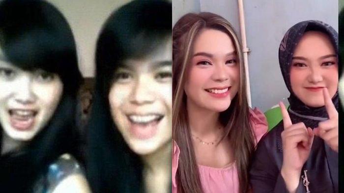 KEONG RACUN: Kolase foto Sinta dan Jojo dulu dan sekarang. Sinta dan Jojo adalah 2 wanita viral karena membuat dan mengunggah video lipsync lagu