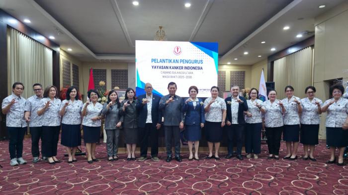 Pelantikan Pengurus Yayasan Kanker Indonesia Cabang Sulawesi Utara yang dipimpin Dr Merry Kalalo SH