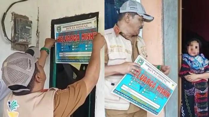 STIKER KELUARGA MISKIN - Penempelan stiker 'Keluarga Miskin' di Kepahiang, Provinsi Bengkulu oleh Dinsos pada Senin (20/10/2025) lalu. Ratusan KPM mundur setelah dipasang stiker karena ada yang merasa malu, ada sudah mampu dan ada juga yang beranggapan dipermalukan.