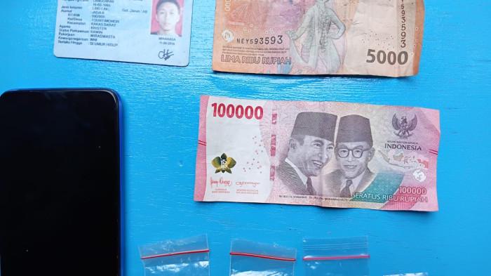 Tim Opsnal Satnarkoba Polres Minahasa menangkap seorang