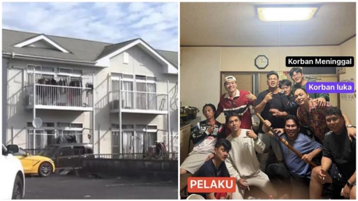 PEMBUNUHAN DI JEPANG - Apartemen Nagaoka di Kota Ibaraki tempat lokasi kejadian keributan dan pembunuhan, Sabtu (19/10/2025). Polisi Jepang menetapkan warga negara Indonesia, Vergo Dipan (24), sebagai tersangka pembunuhan terhadap rekan sesama WNI, Geraldy Albert Budiman (27).