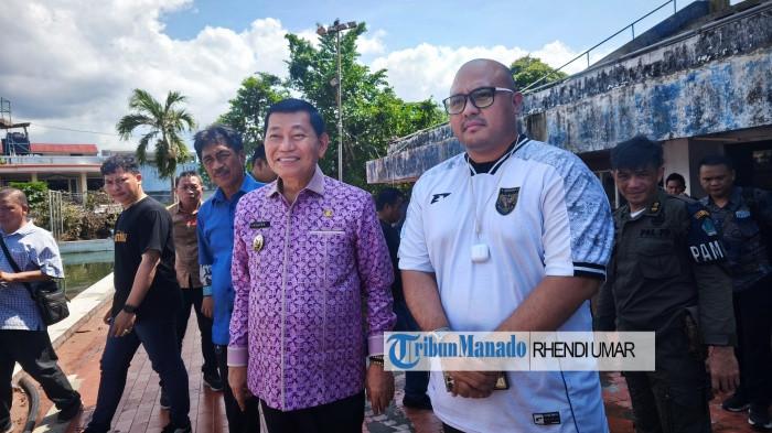 Wakil Gubernur Sulawesi Utara (Sulut) Victor Mailangkay meninjau
