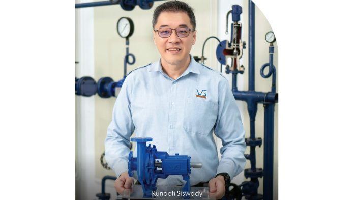 Istimewa/ PT Victorindo Group
Direktur Utama Victorindo Group, Kunaefi Siswady menceritakan kronologi sejarah panjang yang melatarbelakangi pencapaian ini. Salah satu produk andalan yakni AQUAFLOW, awalnya adalah produk dari KSB, produsen pompa multinasional asal Jerman. Senin (6/10/2025).