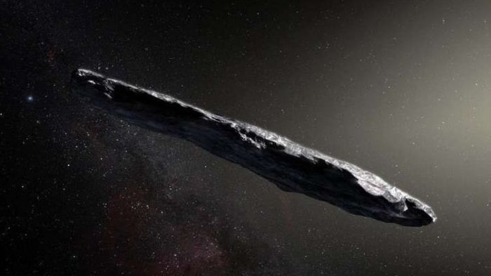 Benda luar angkasa Oumuamua melintasi tata surya 18 Oktober 2017. Semula disebut komet lalu diganti jadi batu asteroid alien dan terbaru Oumuamua ternyata pesawat luar angkasa alien