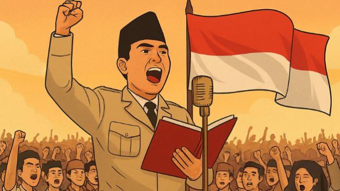 PIDATO- Ilustrasi seorang pemuda saat menyampaikan pidato dalam momen Hari Sumpah Pemuda.