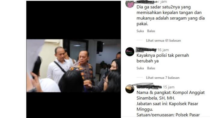 perwira polisi Insiden keributan terjadi di Pengadilan Jakarta Selatan