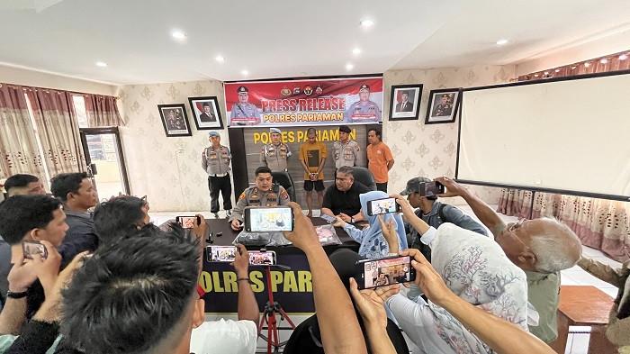 PEMBUNUHAN DI GASAN - Polres Pariaman ungkap kasus pencabulan anak dibawah umur di Gasan Padang Pariaman. Pelaku pencabulan berinisial N diamankan dengan barang bukti pakaian dan sendal yang tinggal saat melakukan tindak pencabulan, Kamis (23/10/2025).