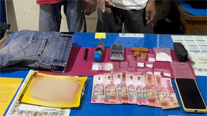 barang bukti narkoba di Polres Tanah Datar 27/10/2025