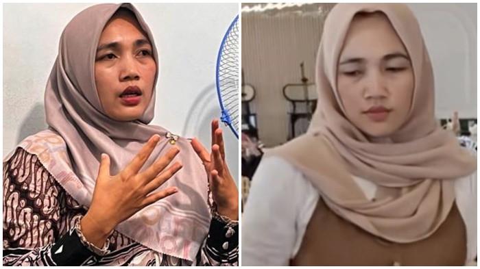 BERIKAN KLARIFIKASI - Anik guru honorer di salah satu SD Kecamatan Leksono Kabupaten Wonosobo memberikan klarifikasi terkait video viral di TikTok soal tudingan pelakor terhadap dirinya.