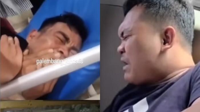 Begal di Talang Kelapa menangis kesakitan saat ditangkap