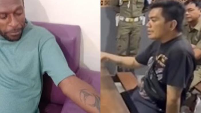 KLARIFIKASI TUKANG TATO BKB - Kolase tukang tato BKB dan kontingen asal Papua. Bukan Rp 1,5 Juta, Tukang Tato di BKB Kuak Kesepakatan dengan Kontingen Papua, Ngaku Diajak ke Hotel