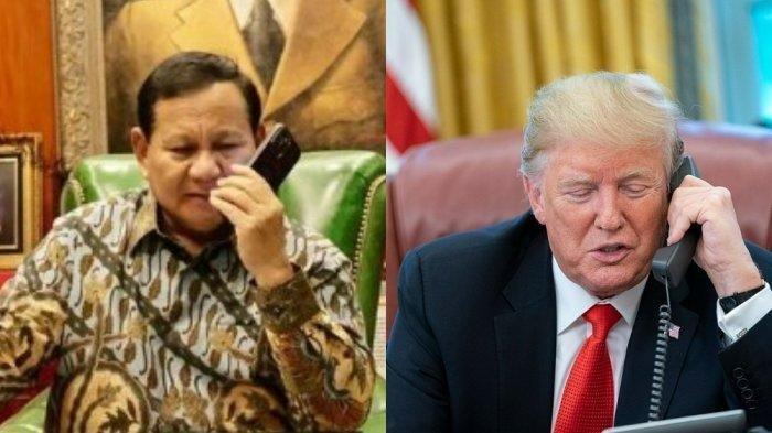 Presiden Prabowo Subianto sedang menelepon presiden terpilih AS Donald Trump, Minggu (10/11/2024) malam.Trump memuji Prabowo yang dianggapnya luar biasa.